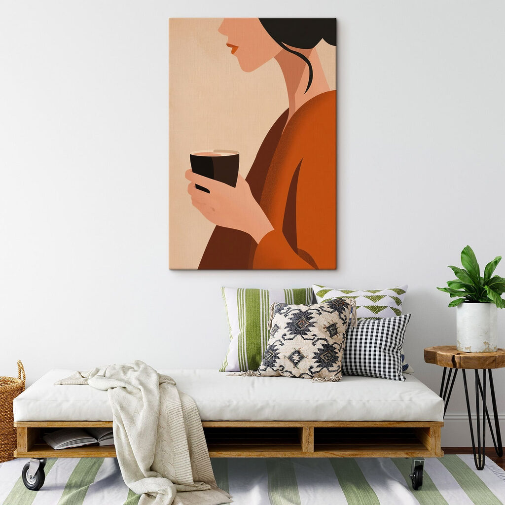 Woman holding a cup Woman holding a cup