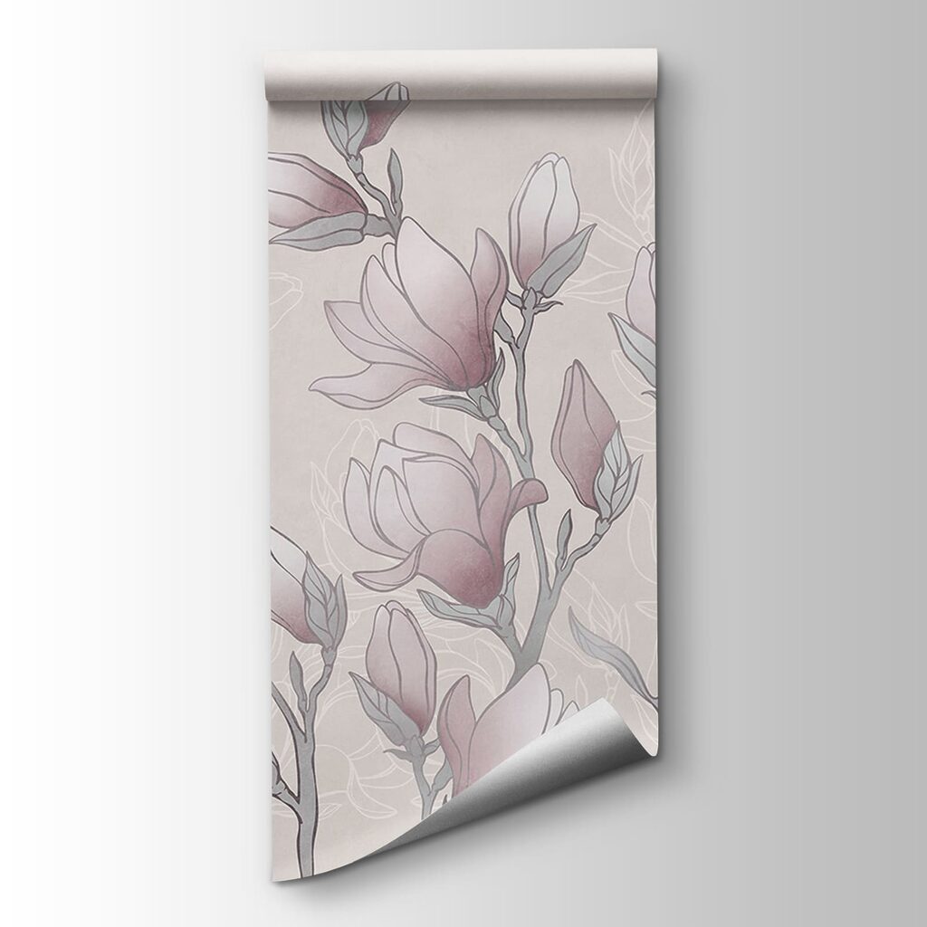 Drawing of flowers on a branch Drawing of flowers on a branch