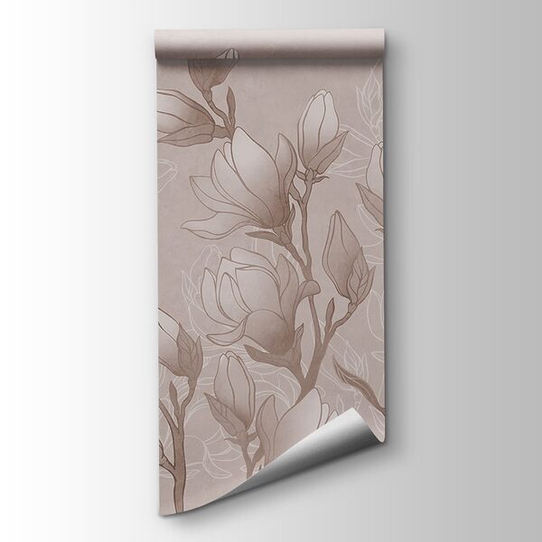 Drawing of flowers on a branch