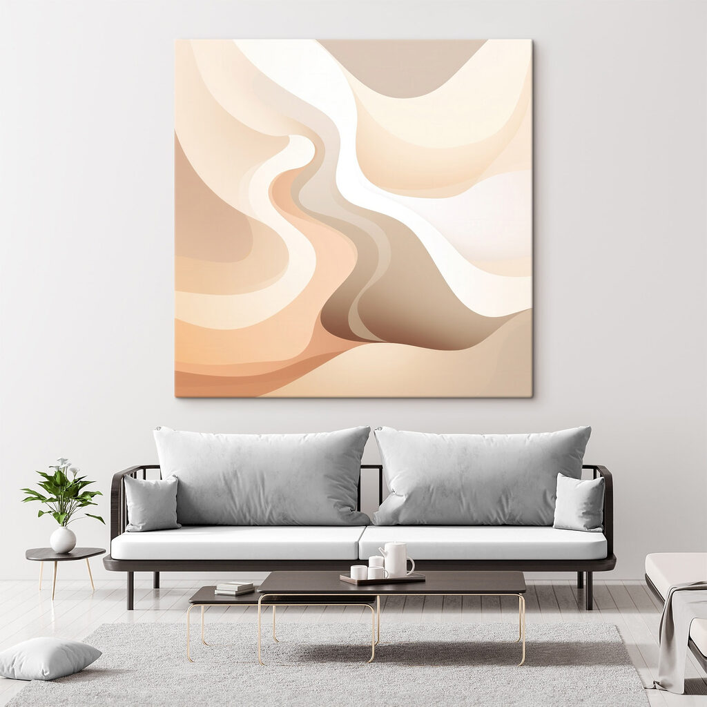 Soft waves of warm hues Soft waves of warm hues