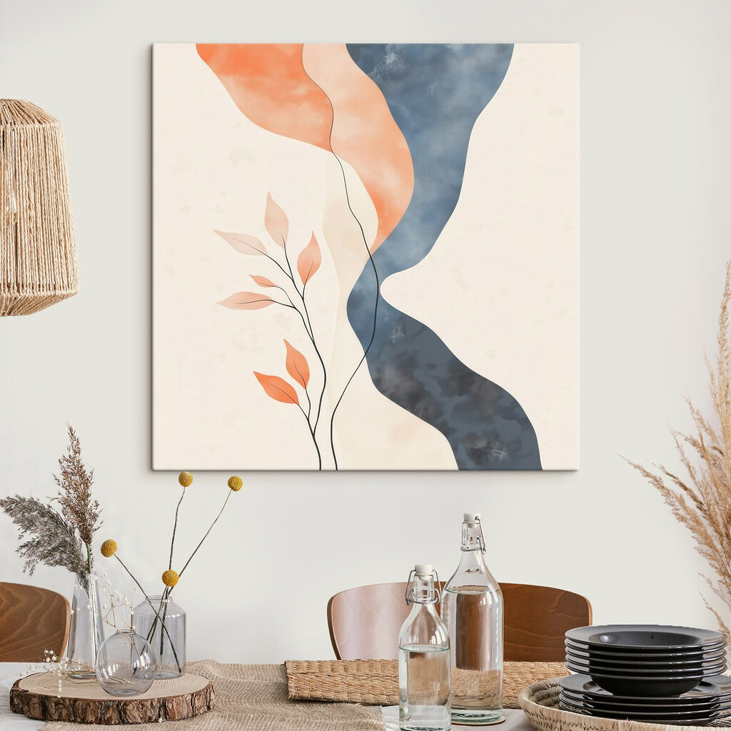 Painting of a plant with leaves Painting of a plant with leaves