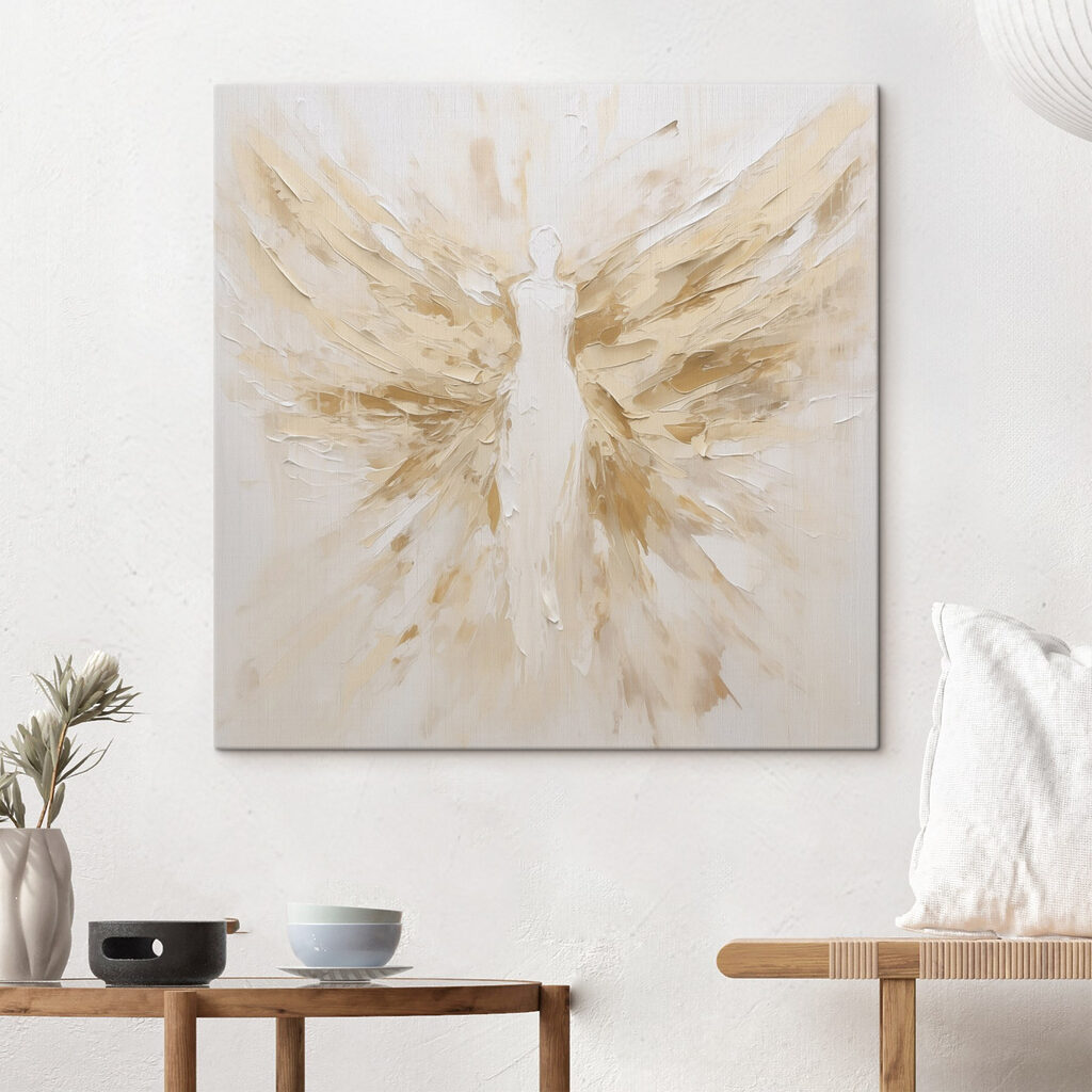 Painting of a woman with wings Painting of a woman with wings