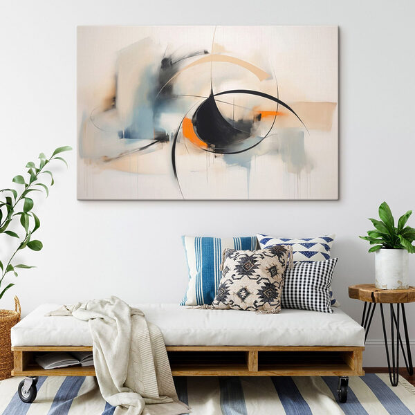 Painting of a circle and a circle