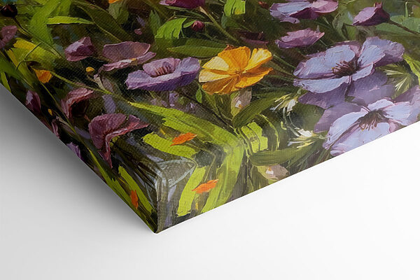 Painting of a field of flowers