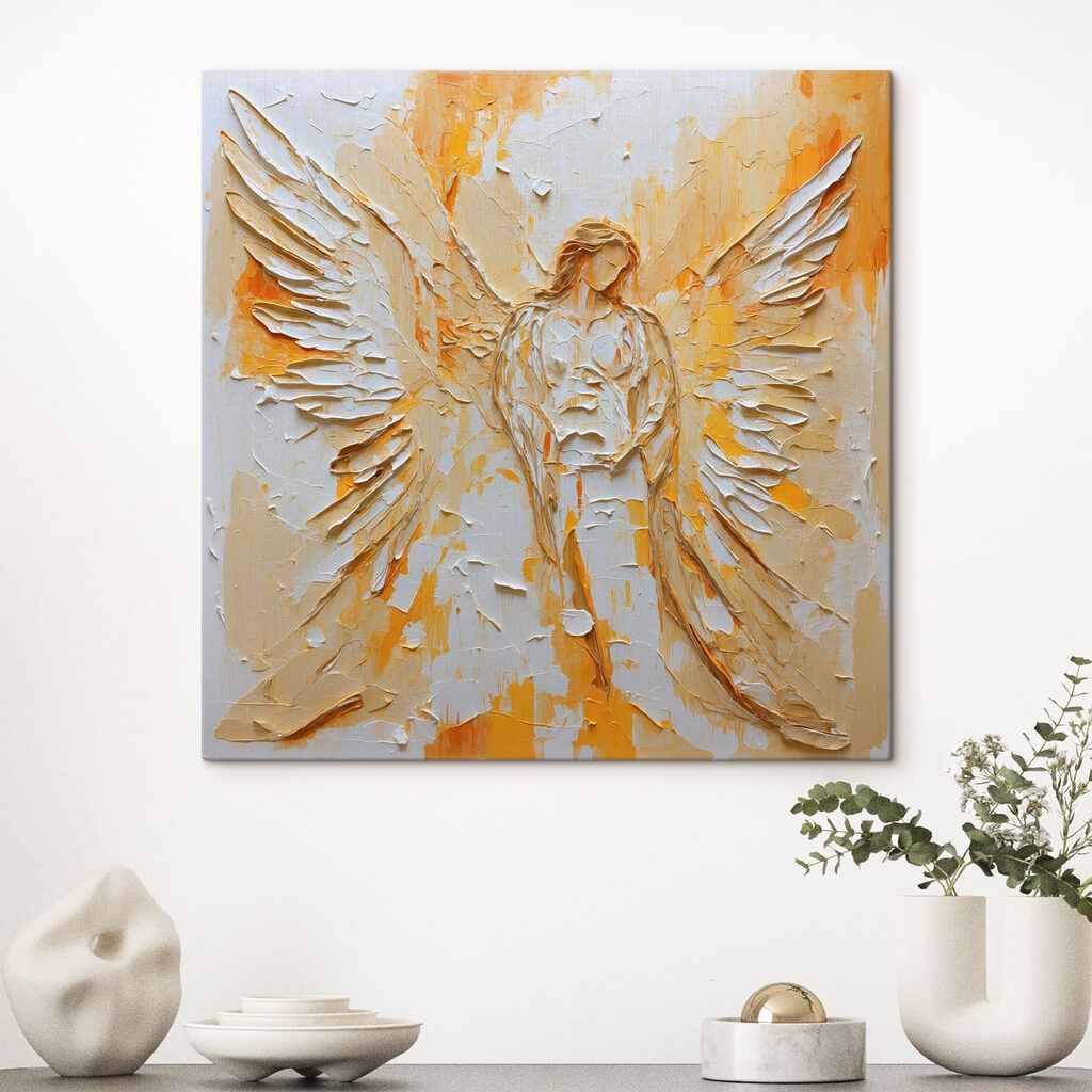 Painting of a woman with wings Painting of a woman with wings