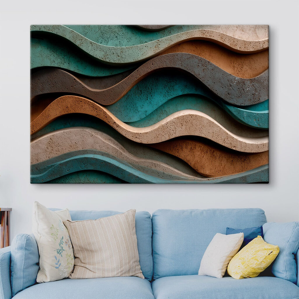 Flowing shapes in earthy tones Flowing shapes in earthy tones