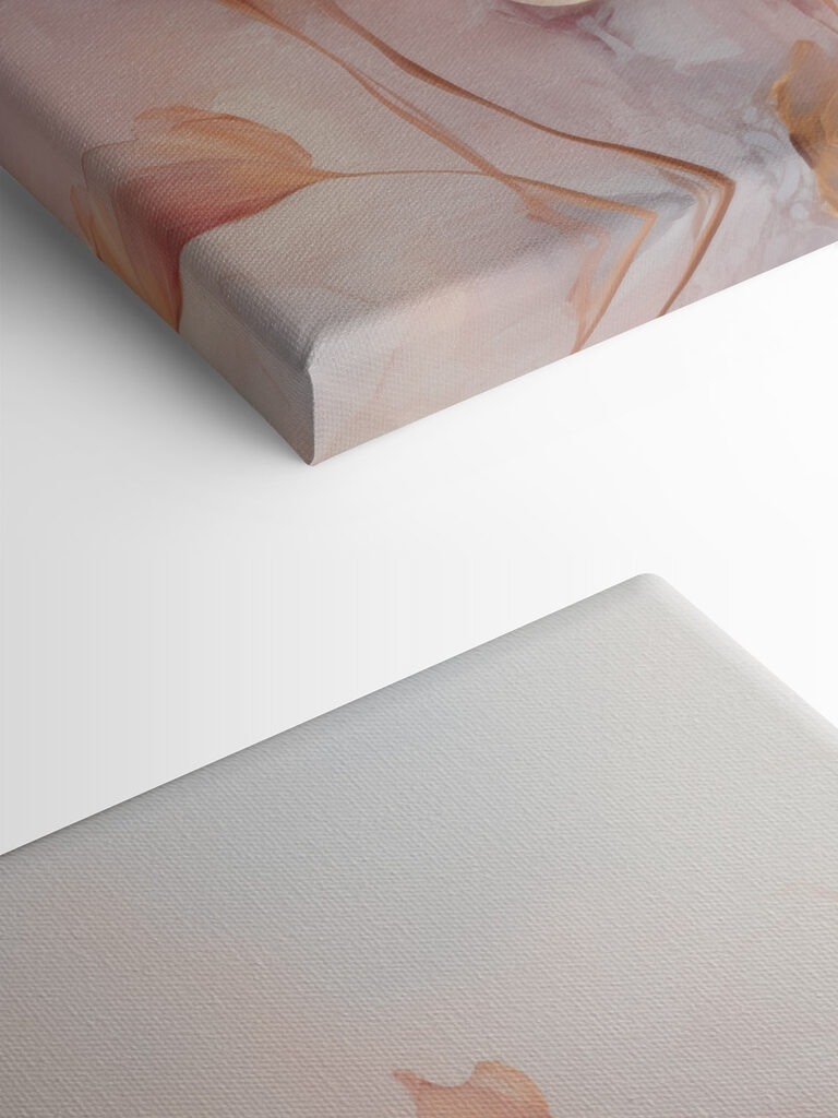 Painting of flowers on a white surface Painting of flowers on a white surface