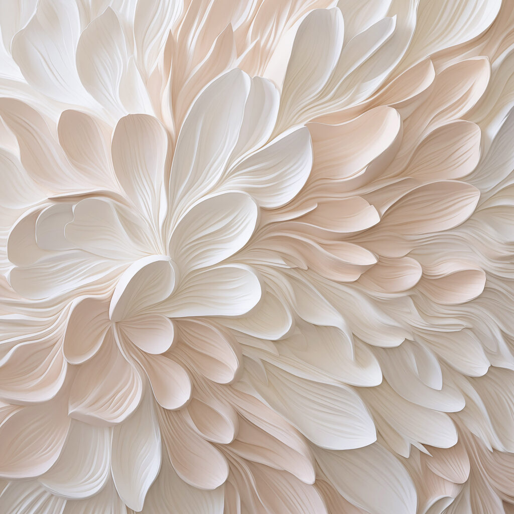 White and pink flower petals White and pink flower petals