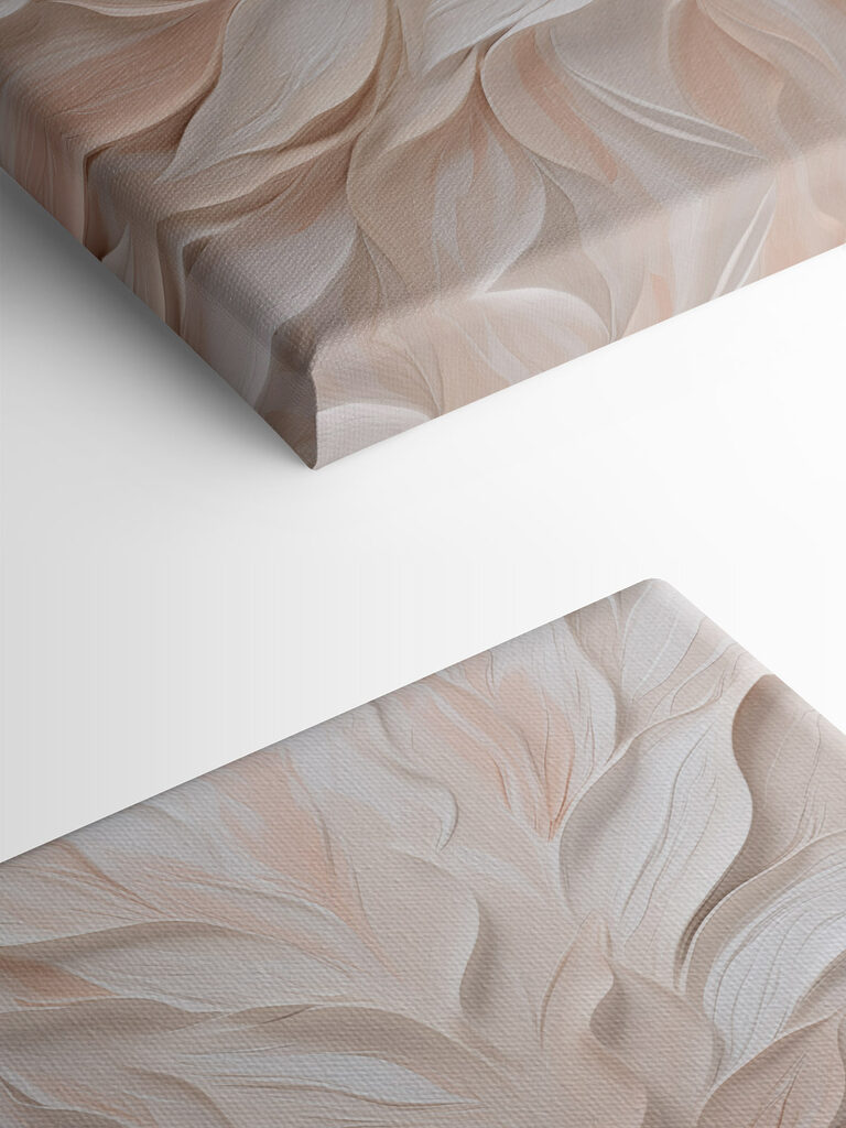 White and pink leafy pattern White and pink leafy pattern