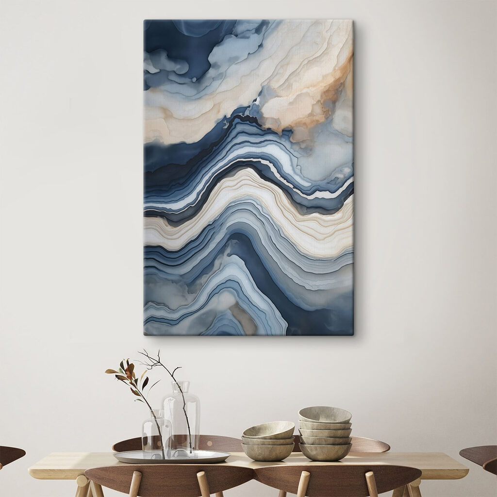 Fluid waves of cool colors Fluid waves of cool colors