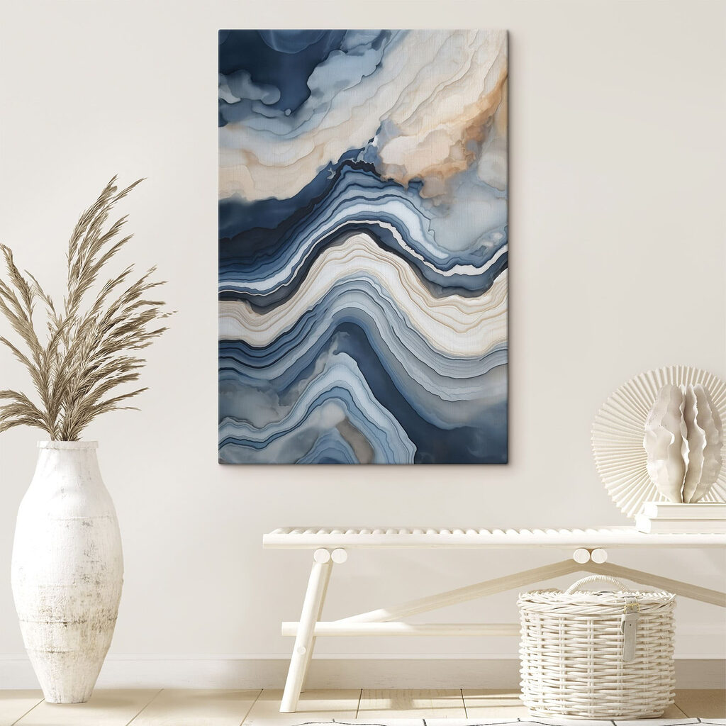 Fluid waves of cool colors Fluid waves of cool colors