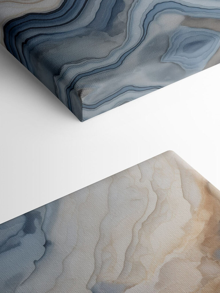 Fluid waves of cool colors Fluid waves of cool colors