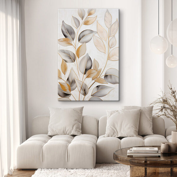 Nature-inspired design with delicate leaves