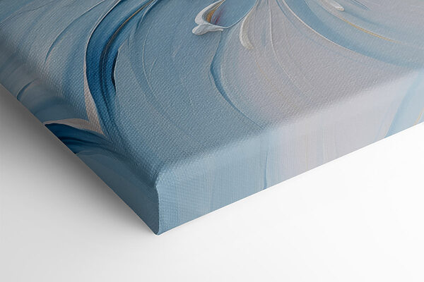 White and blue paint swirls White and blue paint swirls