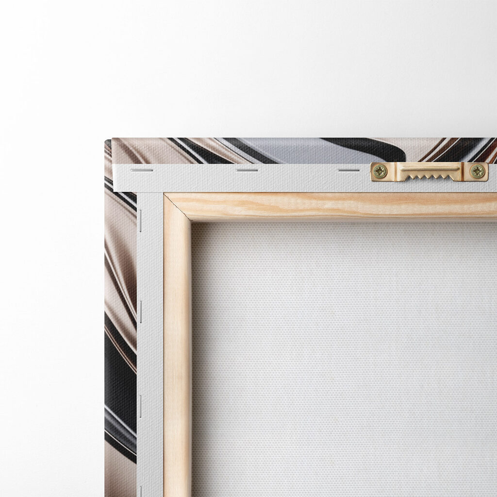 Flowing lines in contrasting tones