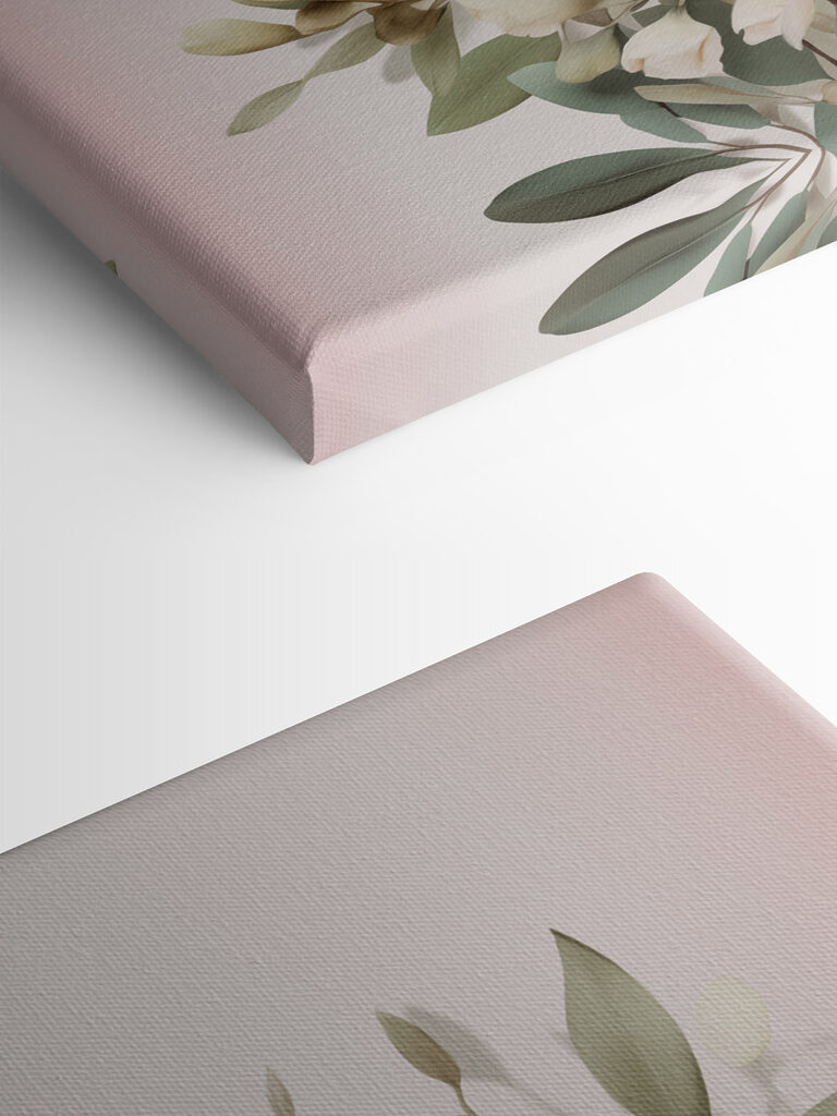 Delicate blooms in soft pastel hues