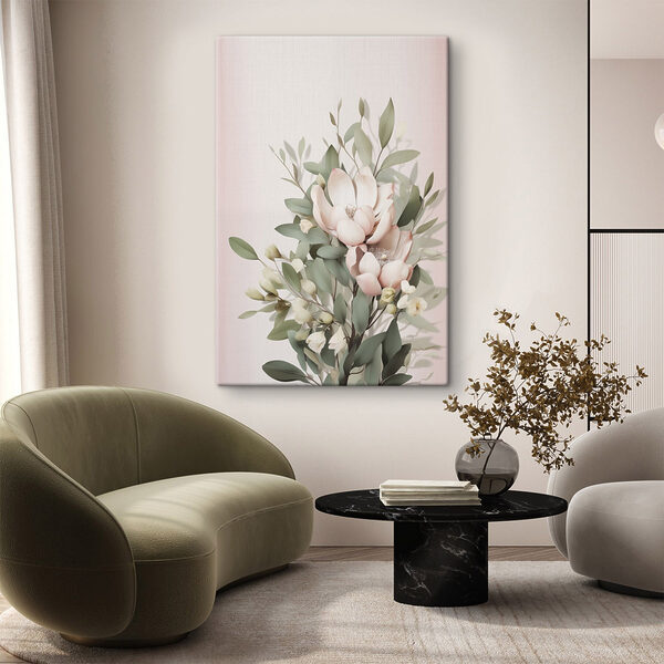 Delicate blooms in soft pastel hues