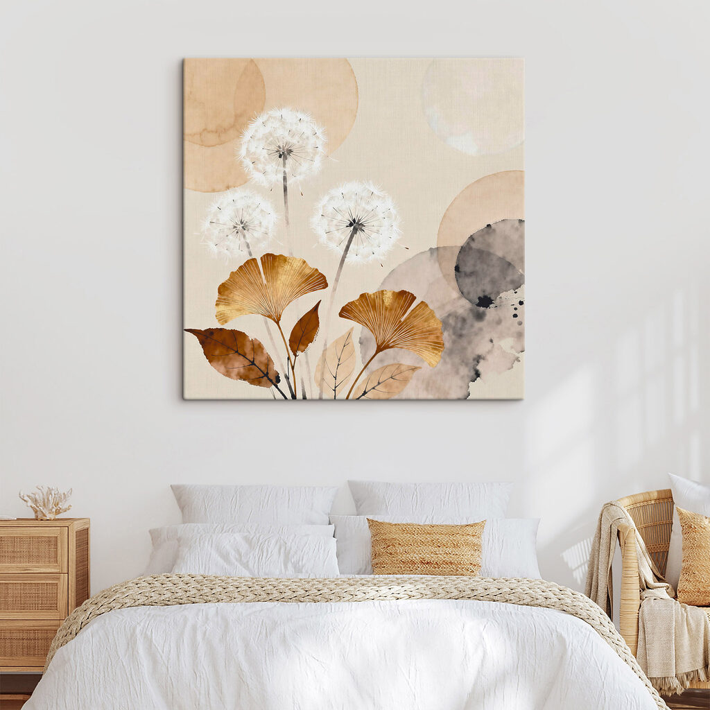 Delicate blooms on soft tones