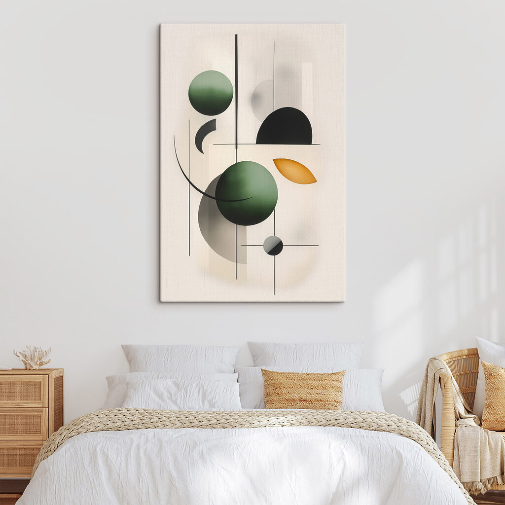 Abstract shapes in harmonious balance Abstract shapes in harmonious balance