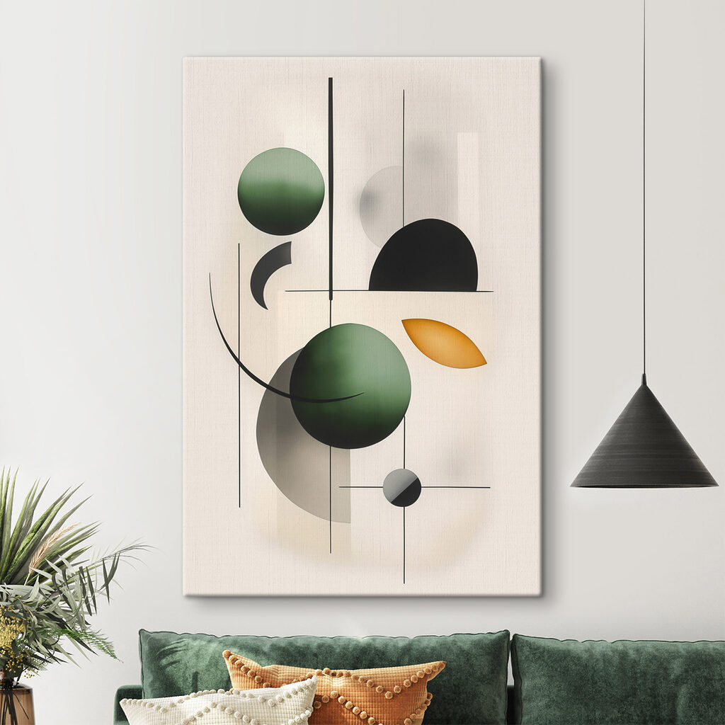 Abstract shapes in harmonious balance Abstract shapes in harmonious balance