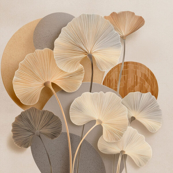 Gentle floral composition in soft tones