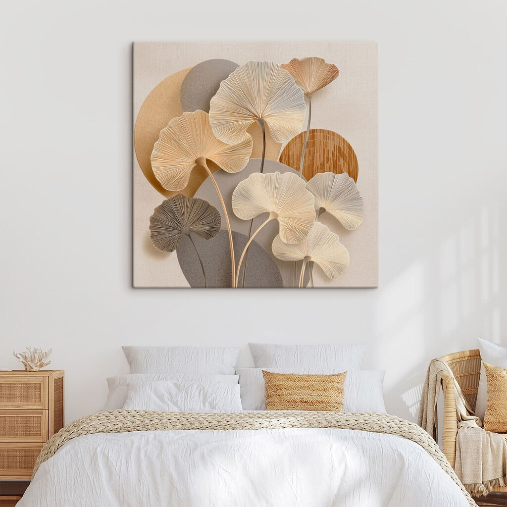 Gentle floral composition in soft tones