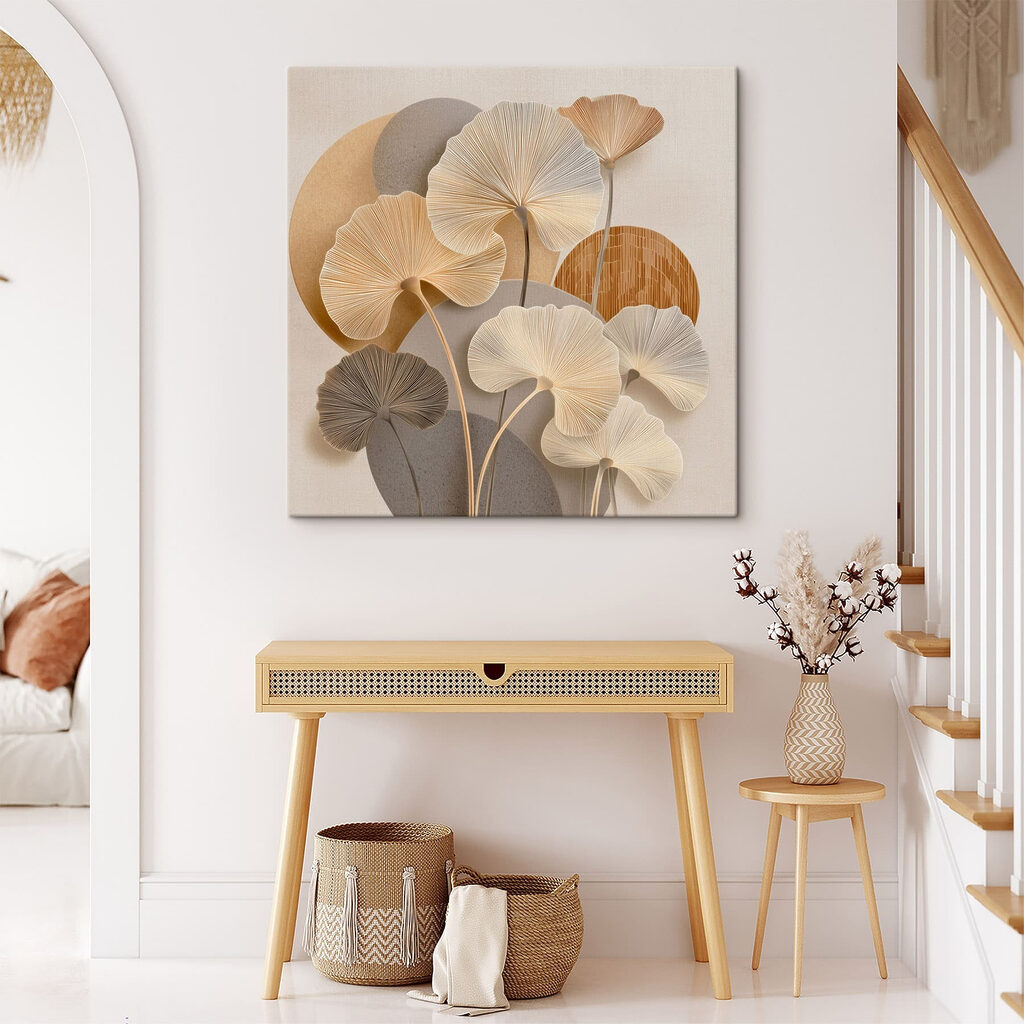 Gentle floral composition in soft tones