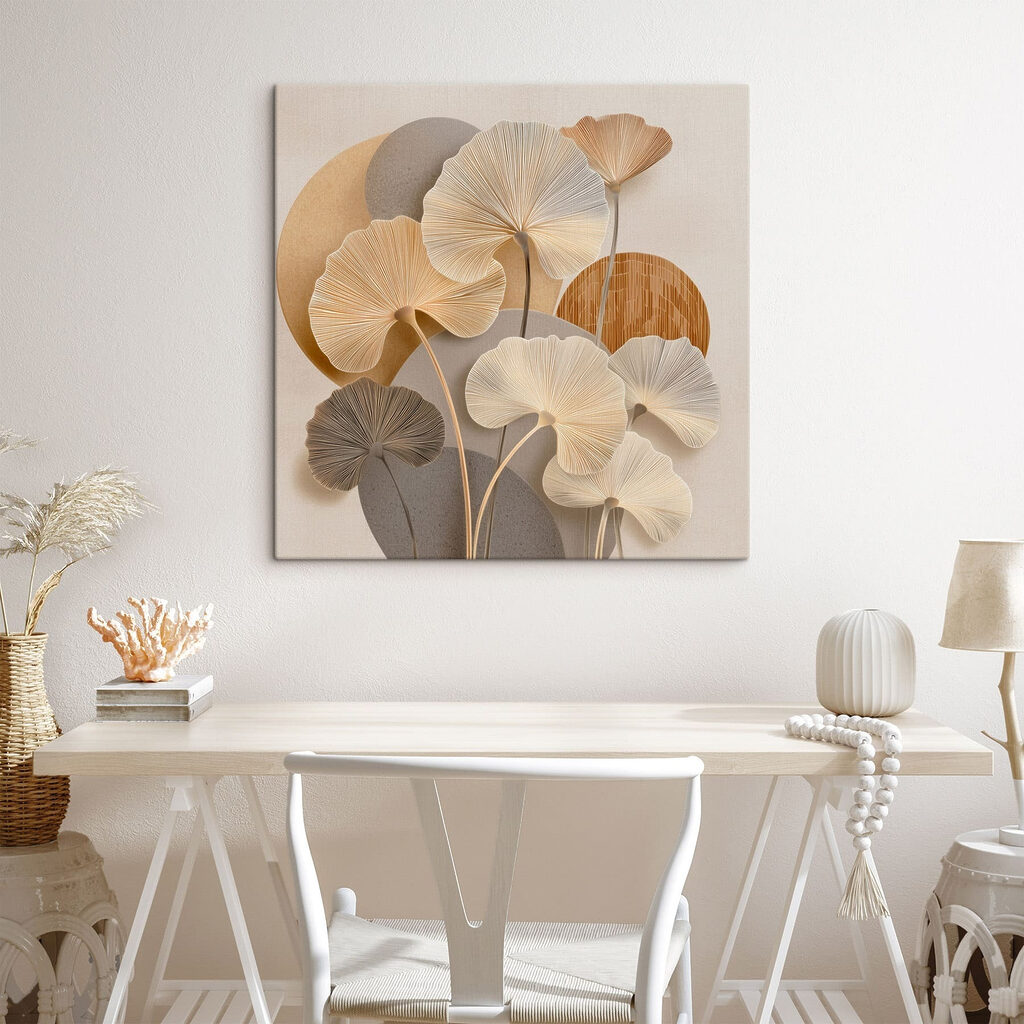 Gentle floral composition in soft tones