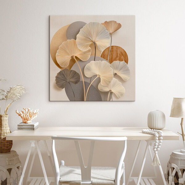 Gentle floral composition in soft tones