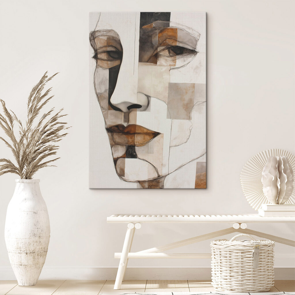 Painting of a woman's face