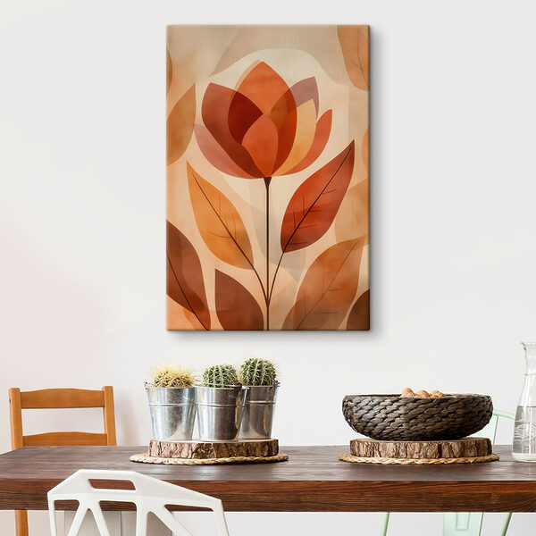 Obraz Kwiat z liśćmi (SKU: s48712) Obraz Obraz Kwiat z liśćmi (SKU: s48712)
