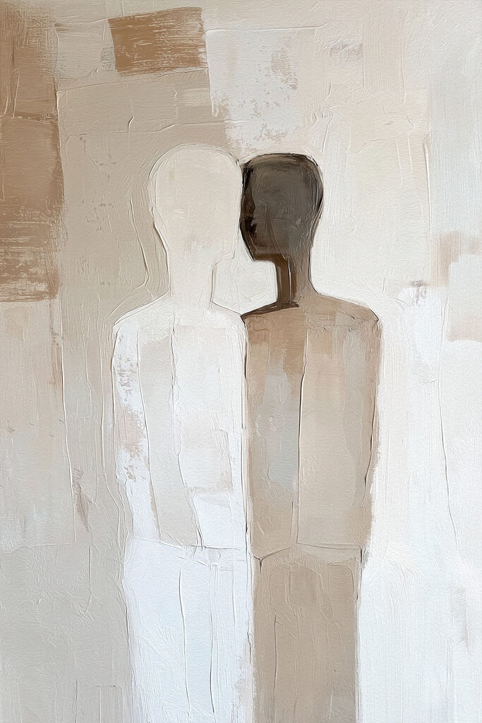 Painting of two people