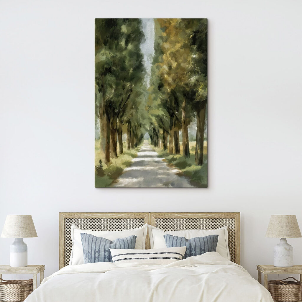Road lined with trees Road lined with trees
