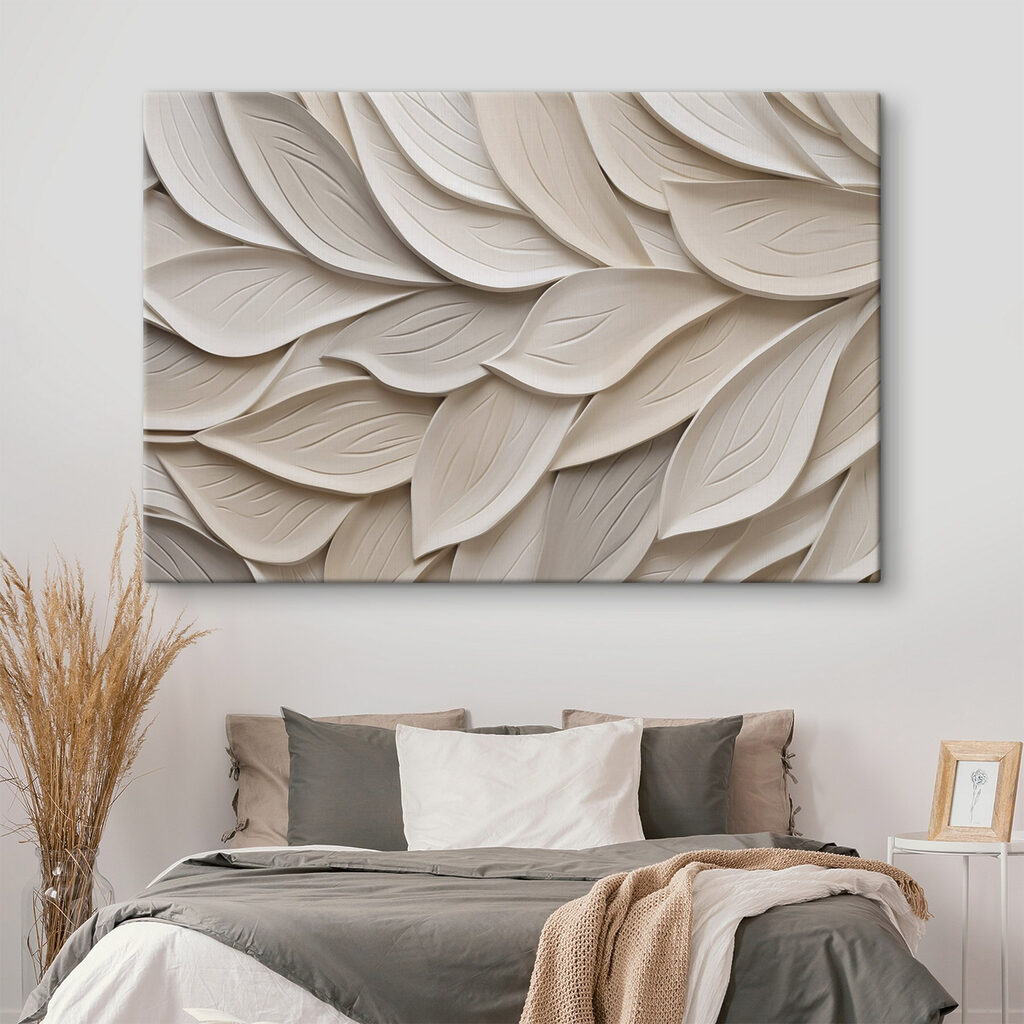 Intricate layers of stylized leaves