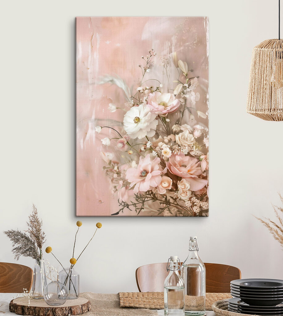 Delicate blooms on a soft backdrop