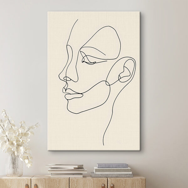 Drawing of a woman's face