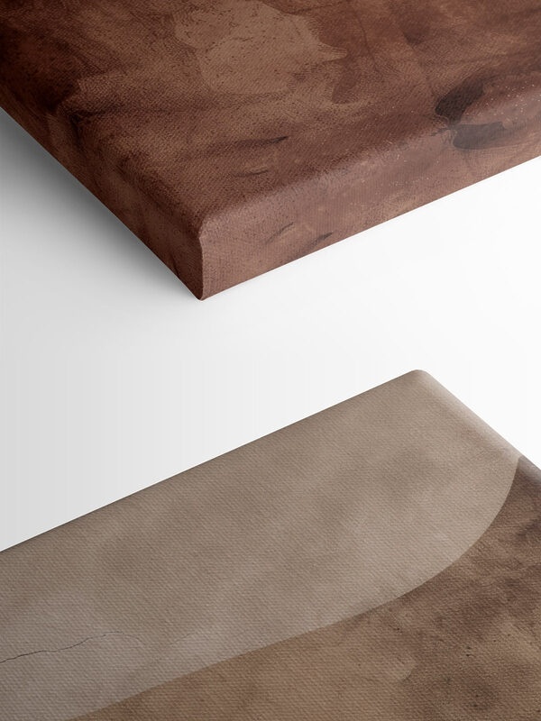 Brown and white wavy pattern