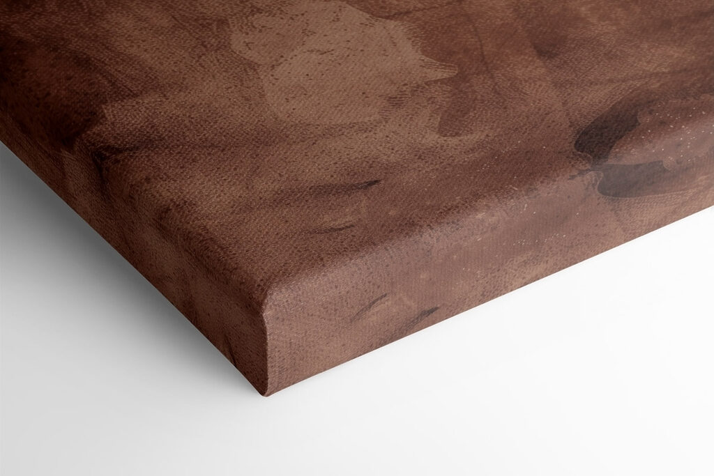 Brown and white wavy pattern