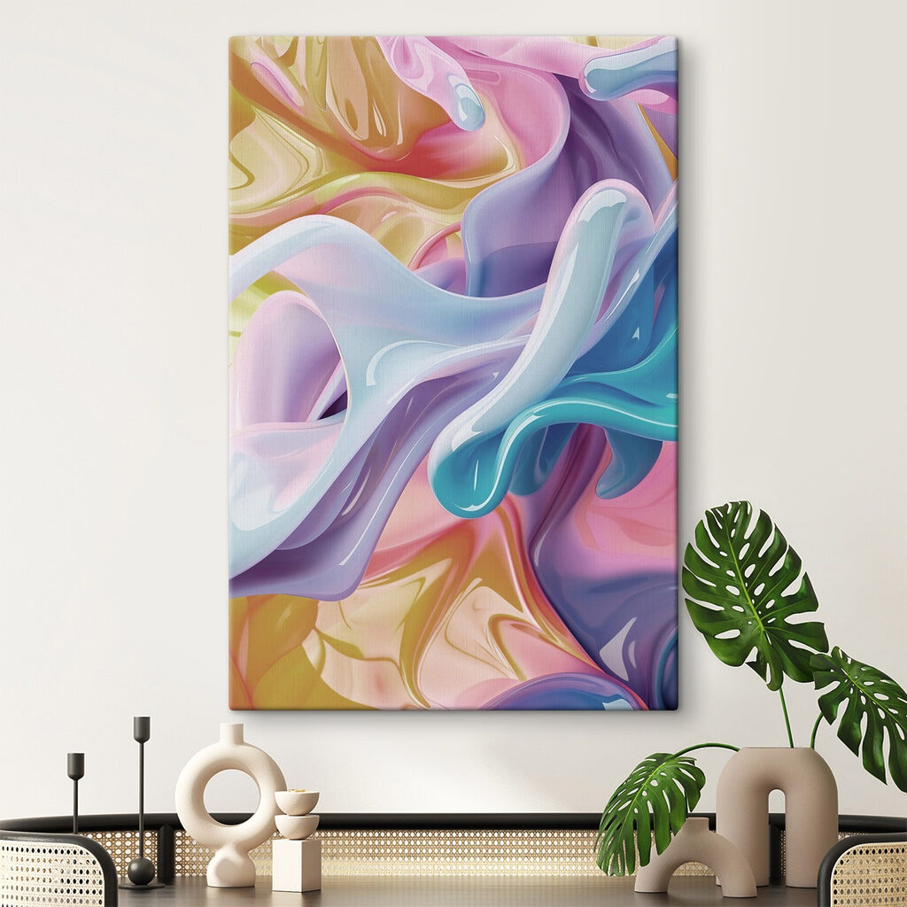 Flowing colors in vibrant harmony