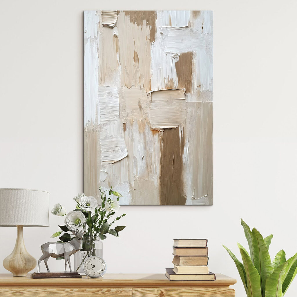 Abstract layers of neutral tones