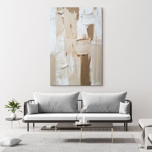 Abstract layers of neutral tones