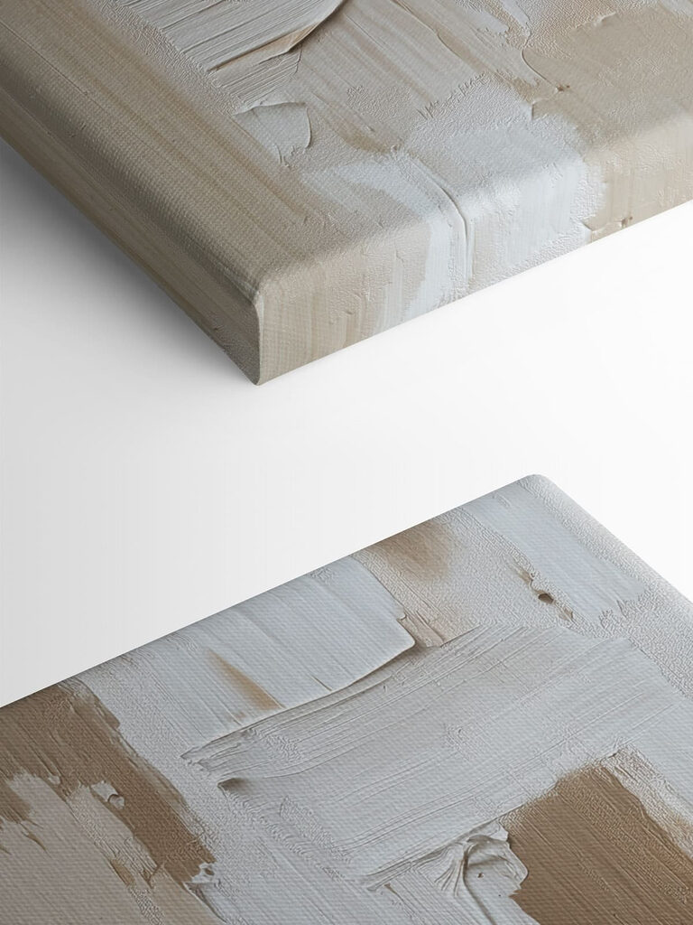 Abstract layers of neutral tones