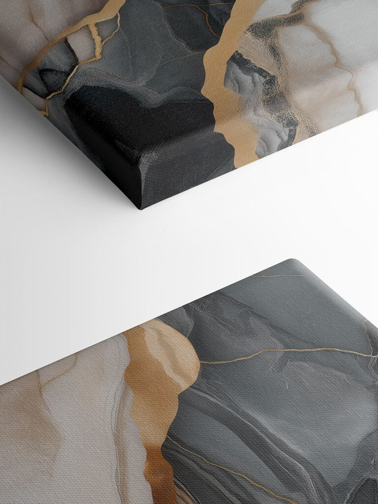 Organic patterns in contrasting colors
