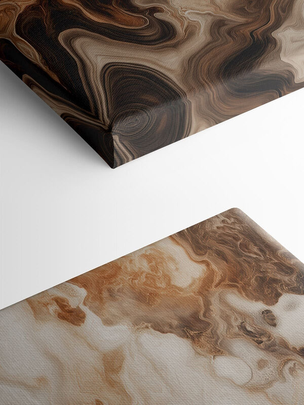 Abstract swirls of warm earth tones