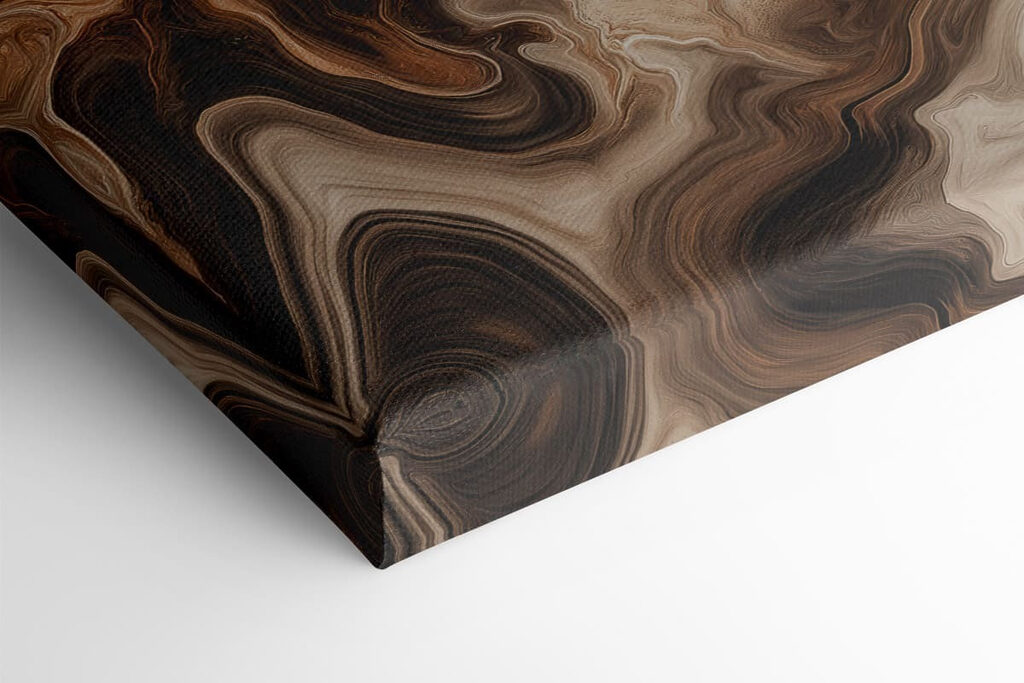 Abstract swirls of warm earth tones
