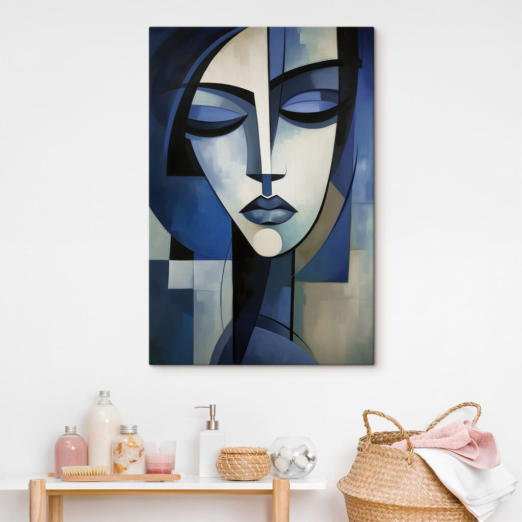 Painting of a woman's face Painting of a woman's face