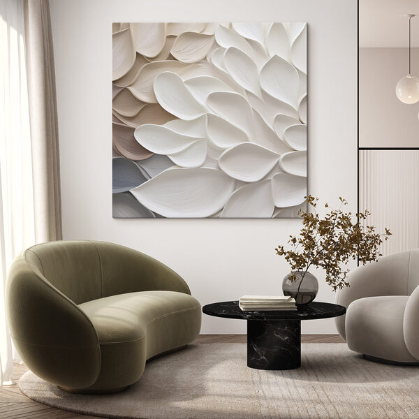 Soft, flowing shapes in subtle hues