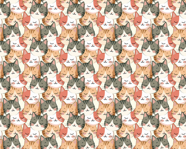 Pattern of cats Pattern of cats