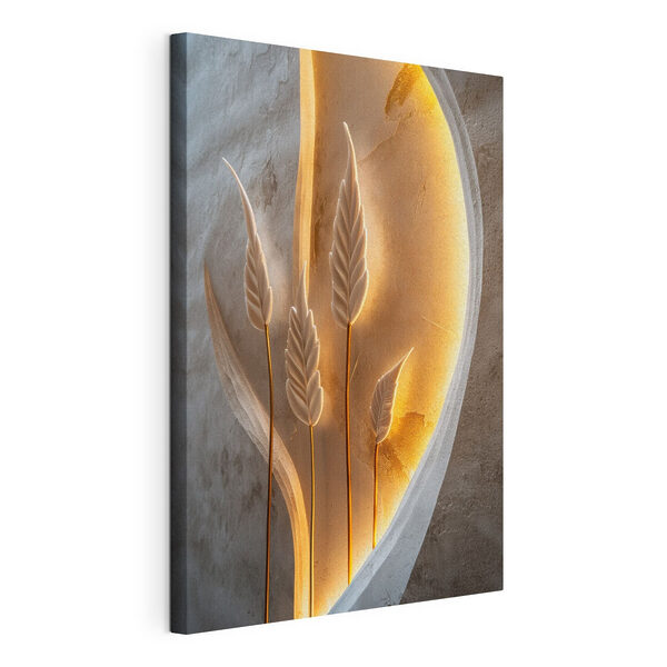 Obraz Rzeźba z liści i światła (SKU: s49681) Obraz Obraz Rzeźba z liści i światła (SKU: s49681)