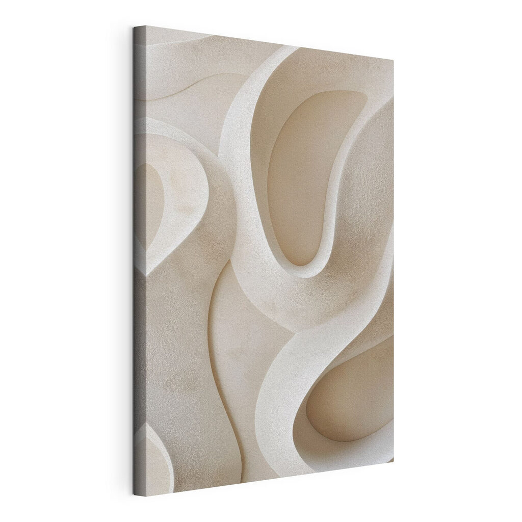 White wall with curved lines White wall with curved lines
